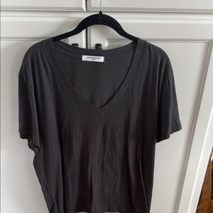 Women's V-Neck Gray Top